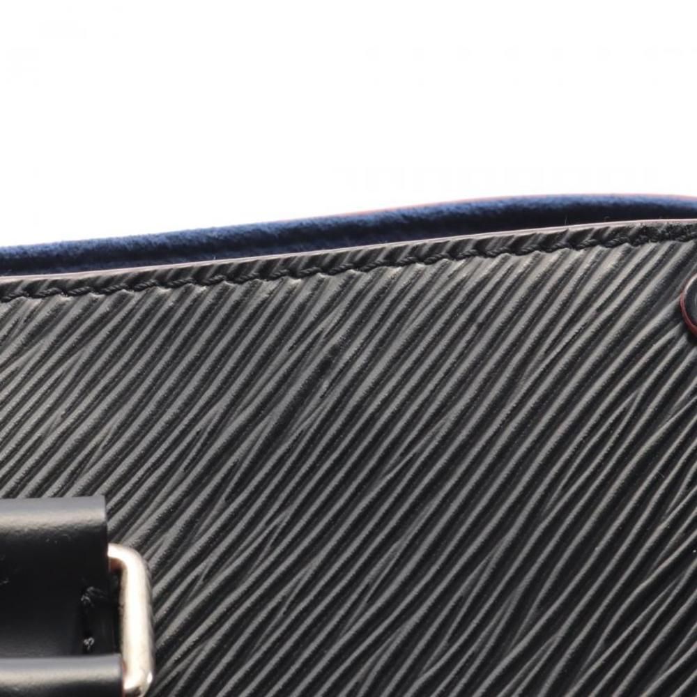Louis Vuitton Soufflot NV MM Epi Noir Handbag Leather Black 2WAY - Picture 4 of 4